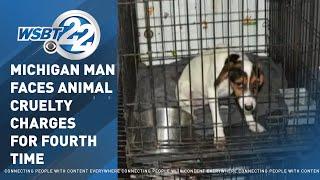 Michigan man facing animal cruelty charges for fourth time