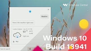 Windows 10 Build 18941 - Calendar, Notifications, Cortana + MORE