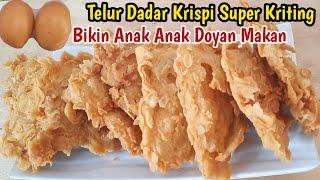 RESEP CARA MEMBUAT TELUR DADAR KRISPI !! BARU DI GORENG LANGSUNG LUDES