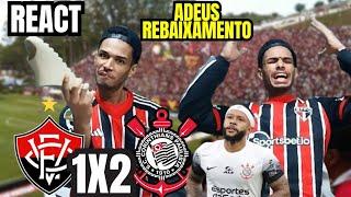 REACT VITÓRIA 1 X 2 CORINTHIANS - MEMPHIS DEPAY O NOME DELE - FALHA DE HUGO BRASILEIRÃO 2024