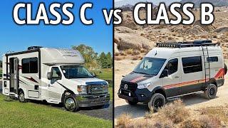 Which is Better: Small Class C RV or Class B Camper Van