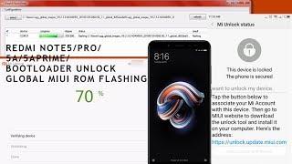 Redmi Note5/5A/5APRIME/5Pro | Unlock Bootloader | Flashing Global Stock Rom