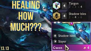 Gwen was healing how much with 4 Targon | tft set 9 ranked |