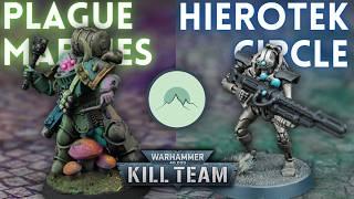 Plague Marines vs. Hierotek Circle [Kill Team Battle Report]