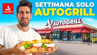 MANGIO PER UNA SETTIMANA SOLO CIBO IN AUTOGRILL