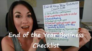 End of the Year Business Checklist - All Up In Yo' Business