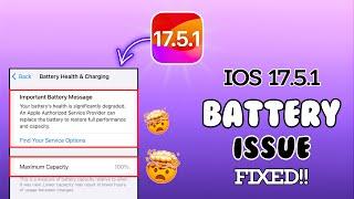 How To Deal With Battery Programming Issues On iOS 17.5.1