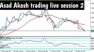 Asad Akash trading session 3 | Moj with gold trading | gold live trading buying or selling?