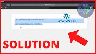 Wordpress Tutorial: There has been a critical error on this website SOLUTION