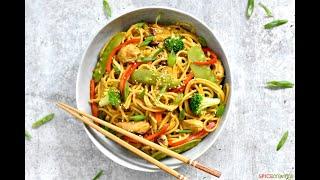 Instant Pot Chicken Lo Mein Noodles