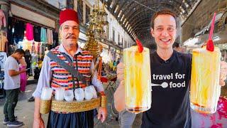 Best Syrian Food!!  GIANT MILKSHAKES + Food Tour in Damascus, Syria!!