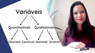 AULA 02 - VARIÁVEIS QUANTITATIVAS E VARIÁVEIS QUALITATIVAS | Introdução à Estatística