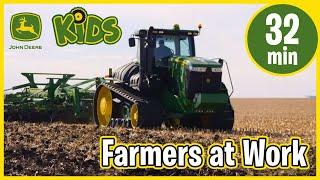 John Deere Kids | Real Tractors & Farmers at Work with Music & Song