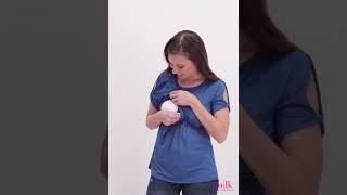 Milk Nursingwear's Twisted Sleeve Nursing Top - How it Works