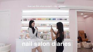 productive day in my life as a 25 year old nail salon owner in nyc (how I film content/life updates)