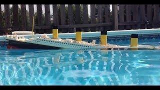 Sinking Lego Titanic Model