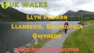 Llyn Padarn Walk, Llanberis Walks, Snowdonia Walks In Gwynedd - Quick Tour Stop Motion Walking