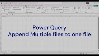 Power Query - Combine multiple files to one file