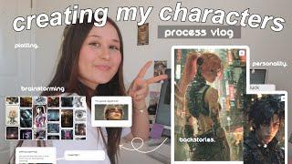 how to write main characters  my brainstorming process + tips (creating my new oc's) vlog