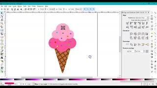 Inkscape | How to draw an ice cream cone svg file