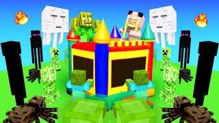 100 MONSTER VS. HÜPFBURG!  Minecraft [Deutsch/HD]