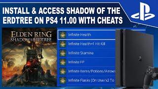 install and Access Shadow of the Erdtree with Cheats offline on PS4 11.00 Jailbreak