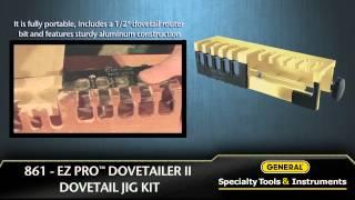 General #861 - EZ Pro Dovetailer II Dovetail Jig Kit