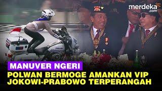 Manuver Ngeri Perwira Polwan Bermoge Depan Jokowi-Prabowo, Sigap Amankan Jalur VIP