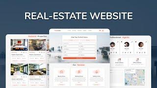 How To Make Complete Responsive Real-Estate Website Design [ HTML CSS Javascript ] - From Scratch