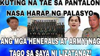 KUTING NA TAE SA PANTALON NASA HARAP NG PALASYO MGA HENERALS AT ARMY! NAG TAGO SA SAYA NI LIZATANAZ!