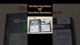 2020 Silver Play Button vs 2024 Silver Play Button  #youtube #youtubeplaybutton #shorts