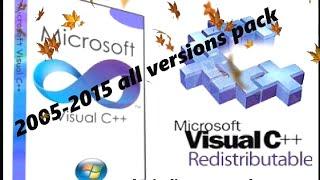 Download VCredist all versions package (2005-15) Free !!