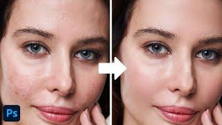 High-End Skin Softening in 1 Minute in Photoshop | Retouching skin in photoshop