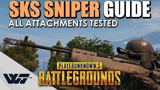 GUIDE: The SKS Sniper Rifle - Best attachments? TESTED! - PUBG