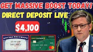 $4,100 Direct Deposit LIVE: Low Income Social Security Recipients Get Massive Boost Today!