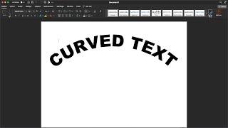 How to CURVE TEXT in MS WORD tutorial