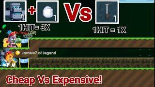MINING MECH + RAYMAN FIST VS DIGGER SPADE! (WHICH ONE IS FASTER?) OMG!! - Growtopia