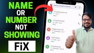 call log not showing name in mi mobile or call log number and name not showing android mobile