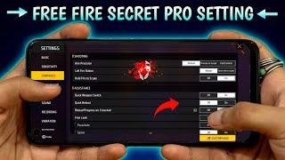 Free Fire Pro Settings [ Secret ] Sensitivity + Fire Button Size | New Headshot Setting |