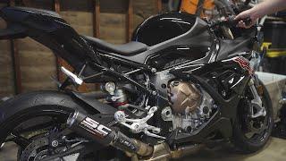 BMW S1000RR Exhaust Install - SC Project CR-T