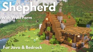 SHEPHERD HOUSE & WOOL FARM | Minecraft Tutorial | Java & Bedrock [1.21+]