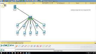 MEMBUAT RANGKAIAN JARINGAN 1 SERVER 10 CLIENT DENGAN MENGGUNAKAN DHCP DI CISCO PACKET TRACER