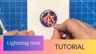 Tutorial: Lightning Gem in Coloured Pencil