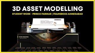 3D Asset Modelling | Student Work- Prince Parmar | Frameboxx Ahmedabad