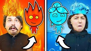 ATEŞ SU PARKURU! YÜSRA SU OLDU BEN ATEŞ OLDUM  Roblox Fire or Water Obby!