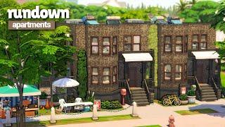 RUNDOWN APARTMENTS IN NEWCREST ️ The Sims 4 Save File Speed Build | No CC