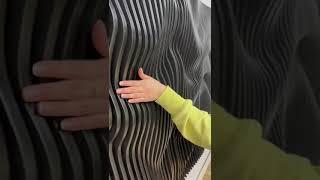 Glossy Black Parametric Wall Art | 3D Wall Panels