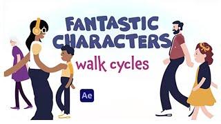Walk cycle Animation - After Effects (NO PLUGINS)