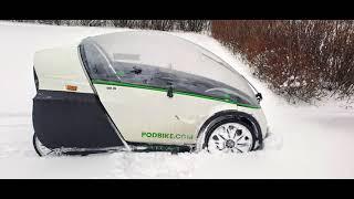 Podbike Frikar on ice and snow