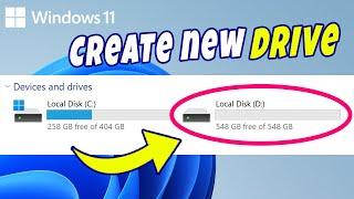 How to Create a D Drive Partition in Windows 11 (Easiest Method) 2024
